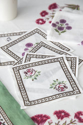 Tree Valley Keten 6'lı Kokteyl Peçete Seti - uniqlooms.com